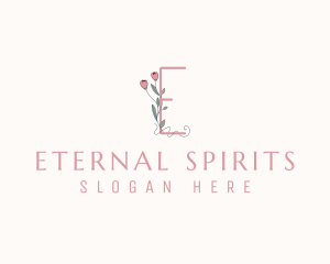 Floral Boutique Letter E logo design