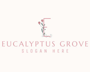 Floral Boutique Letter E logo design