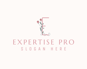 Floral Boutique Letter E logo design