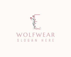 Wedding Planner - Floral Boutique Letter E logo design