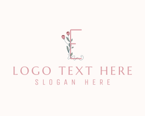 Tulip - Elegant Tulip Letter E logo design