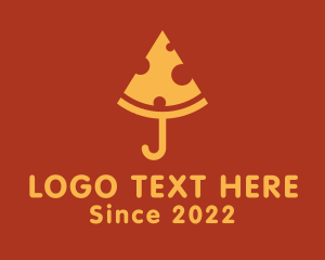 Dish - Cheese Pizza Umbrella logo design