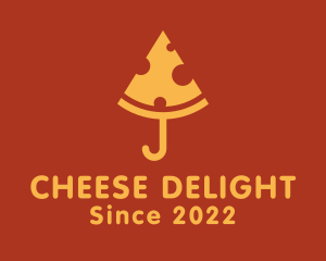 Cheese - Cheese Pizza Umbrella logo design