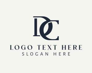 Monogram - Modern Finance Letter DC Company logo design