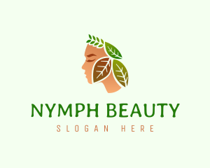 Nymph - Face Leaf Beauty logo design
