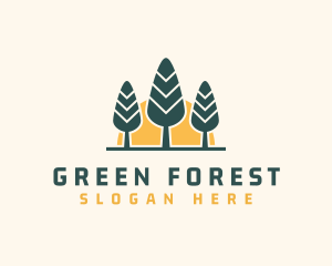 Forest Hiking Camp logo design