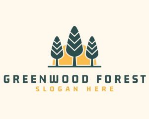 Forest Hiking Camp logo design