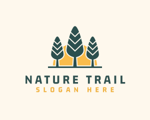 Trail - Forest Hiking Camp logo design