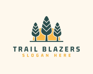 Forest Hiking Camp logo design