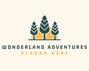 Forest Hiking Camp logo design