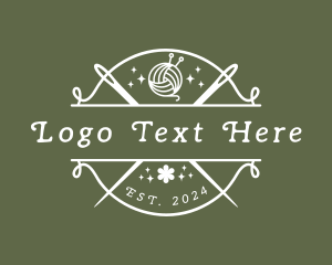 Emblem - Craft Yarn Needle logo design