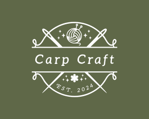 Craft Yarn Needle logo design