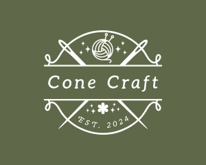 Craft Yarn Needle logo design