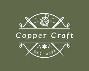 Craft Yarn Needle logo design