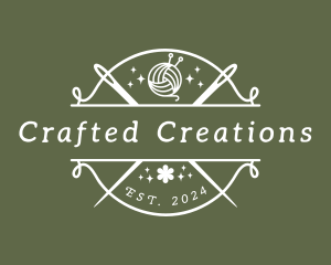 Craft Yarn Needle logo design