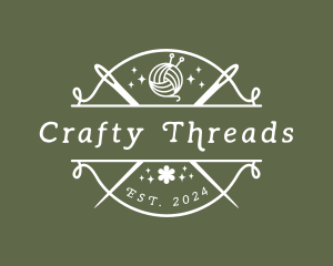 Yarn - Craft Yarn Needle logo design