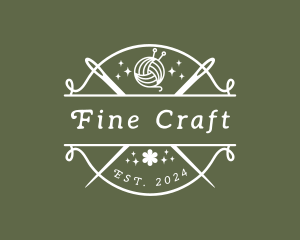 Craft Yarn Needle logo design