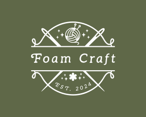 Craft Yarn Needle logo design