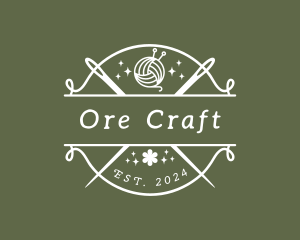 Craft Yarn Needle logo design