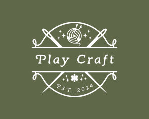 Craft Yarn Needle logo design