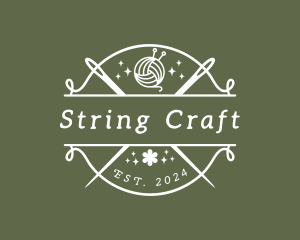 Craft Yarn Needle logo design