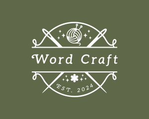 Craft Yarn Needle logo design