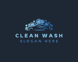 Gradient Car Wash Cleaning logo design