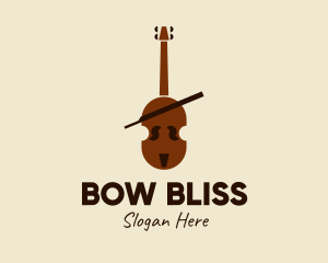 Bow - Classical Cello Music logo design