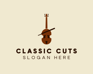 Classical Cello Music  logo design