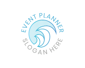 Carribean - Ocean Wave Badge logo design