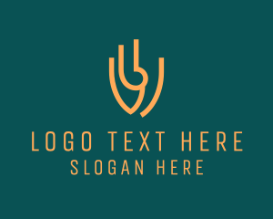 Abstract Animal - Abstract Security Shield logo design