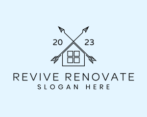 Renovate - Arrow House Realty logo design