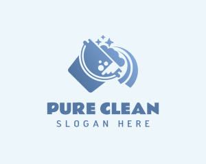 Bucket Bubble Housekeeping logo design