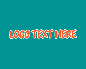 Merchandise - Graffiti Statement Wordmark logo design