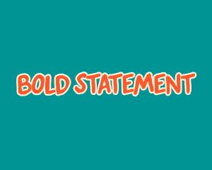 Statement - Graffiti Statement Wordmark logo design
