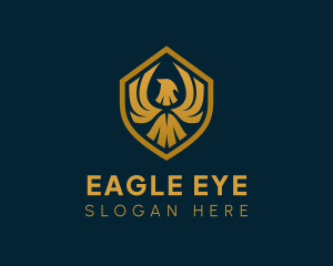 Golden Eagle Shield logo design