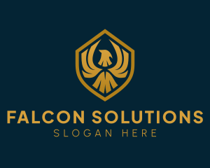 Golden Eagle Shield logo design