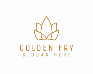 Golden Lotus Crown logo design