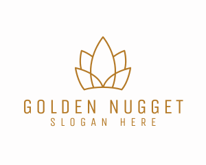 Golden Lotus Crown logo design