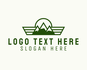 Outdoor Mountain Hiking Logo