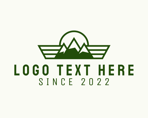 Adventure - Outdoor Mountain Hiking logo design