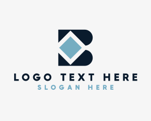 Financing - Digital Marketing Company Letter B logo design