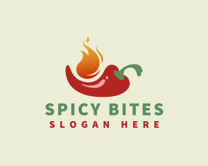 Jalapeno - Flaming Spicy Chili logo design