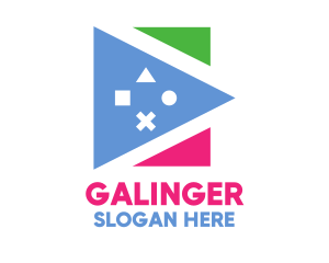 Polygon - Polygon Game Shape logo design