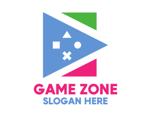 Polygon Game Shape logo design