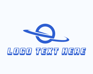 Y2k - Modern Orbit Letter E logo design