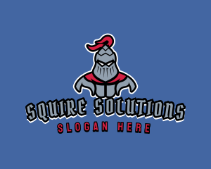 Squire - Armored Knight Warrior logo design