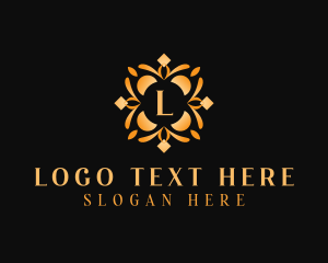 Salon - Stylish Floral Diamond logo design