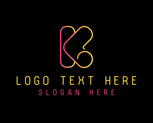 Modern Software Letter K Logo