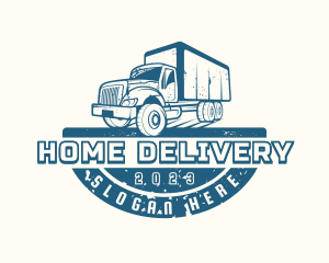 Logistics Shipping Truck logo design